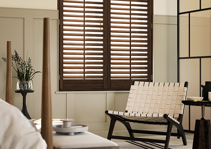 Kensington, Antique Walnut - Full Height Plantation Shutter - Image 5